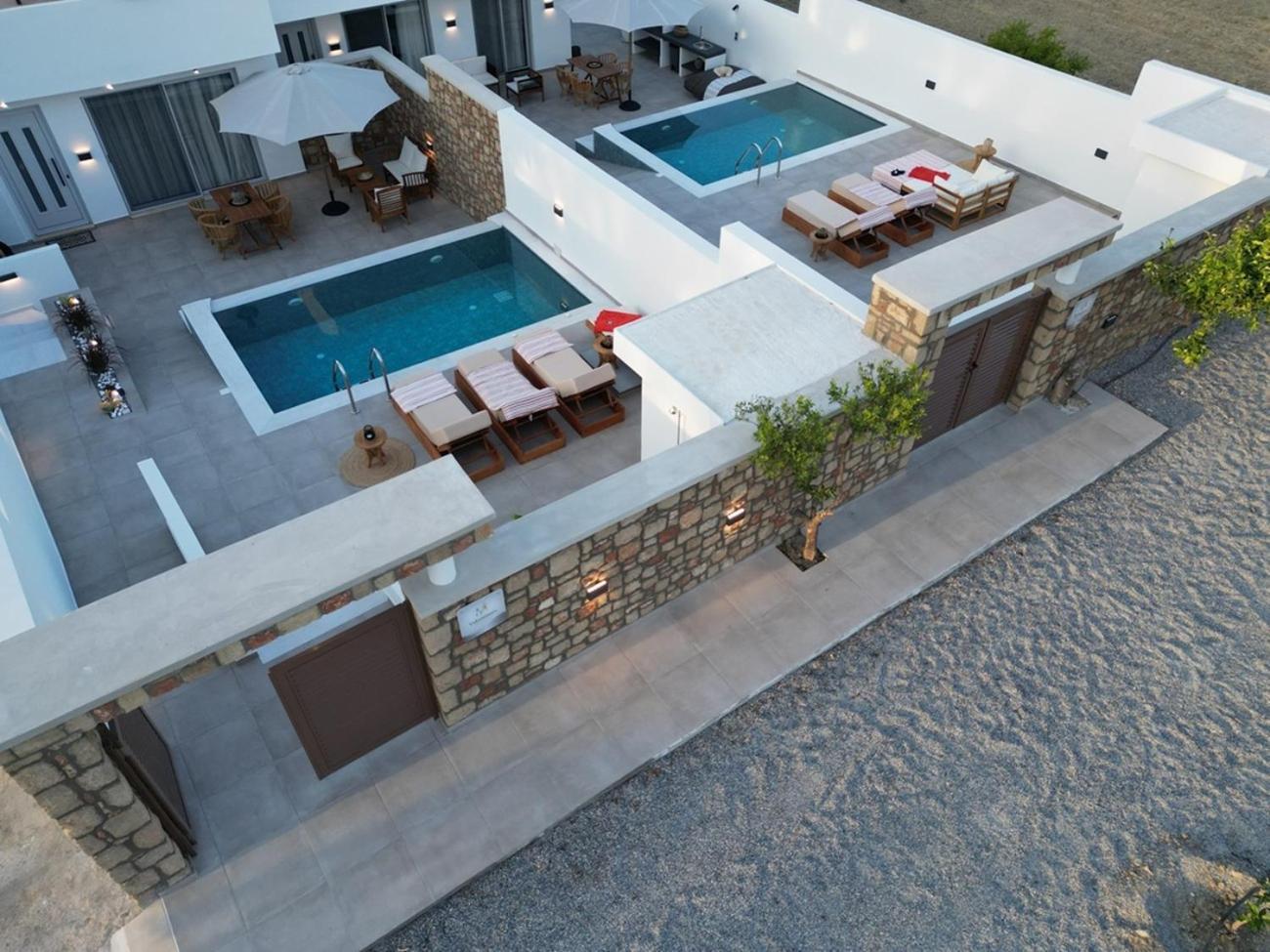 Valantina'S & Mannouel Lardos Luxury Villas Exteriér fotografie